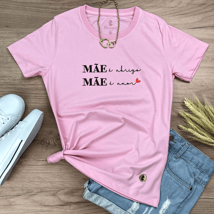 Camiseta Feminina Rosa Mãe é Abrigo