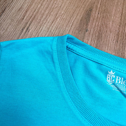 Camiseta Feminina Turquesa Mais Perdão Menos Rancor