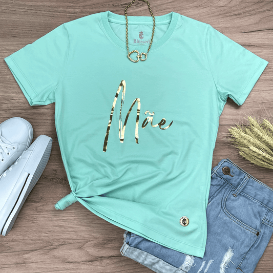 Camiseta Feminina Verde Menta Mãe
