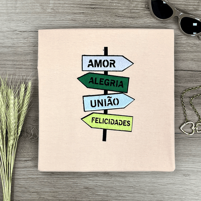 Camiseta Feminina Salmão Direção Amor